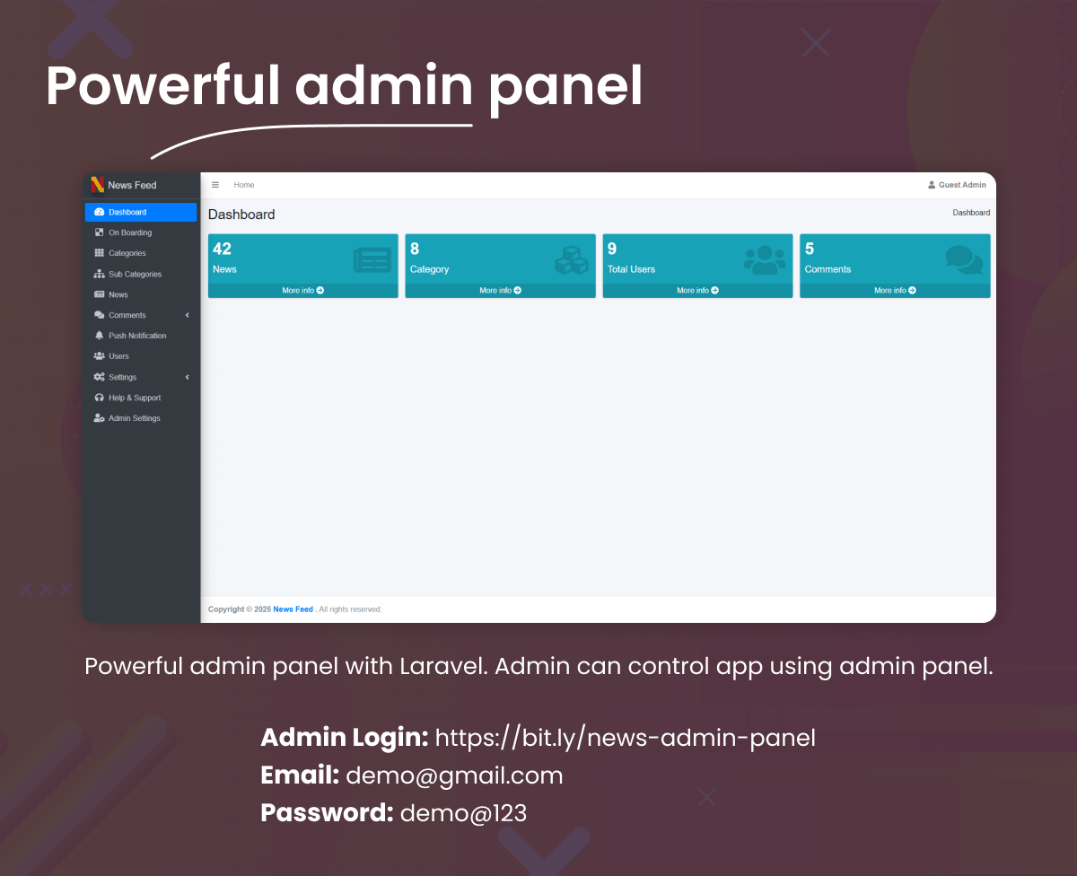 News Feed - Flutter News App for Android & iOS with Laravel Admin Panel - 18