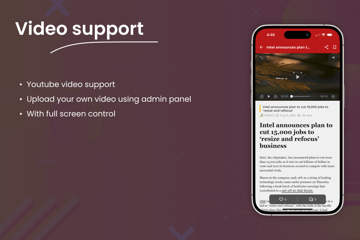 News Feed - Flutter News App for Android & iOS with Laravel Admin Panel - 10