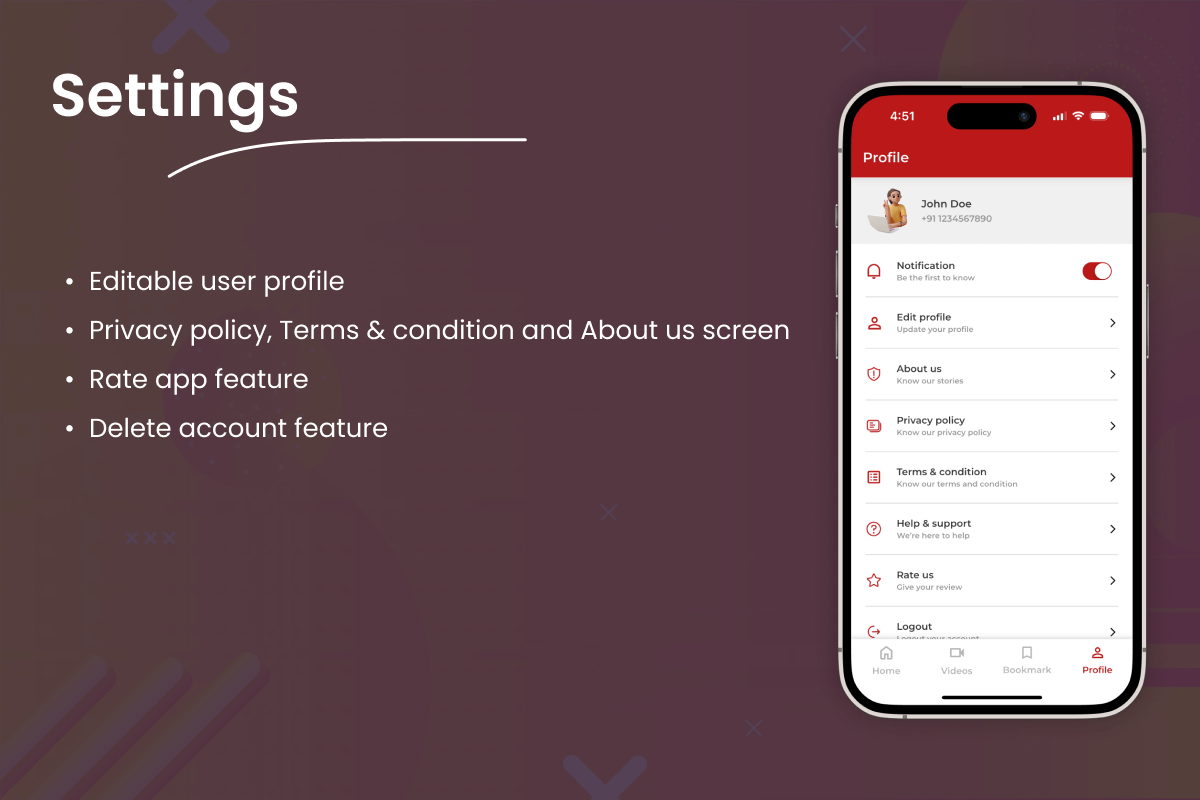 News Feed - Flutter News App for Android & iOS with Laravel Admin Panel - 15